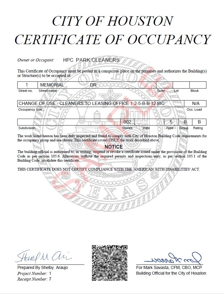 Understanding certificate of occupancy and substantial completion